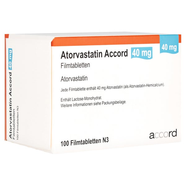 Atorvastatin Accord 40 mg Filmtabletten 100 St