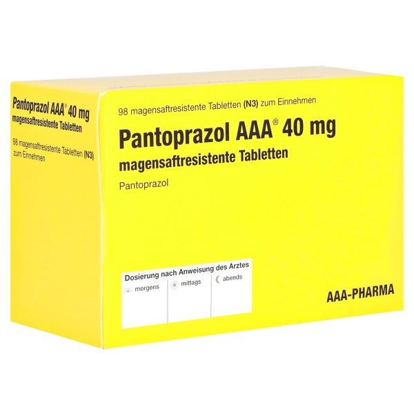 PANTOPRAZOL AAA 40 mg magensaftres.Tabletten 98 St