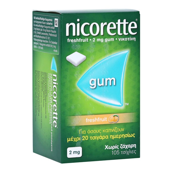 Nicorette 2 mg freshfruit Kaugummi - Reimport 105 St