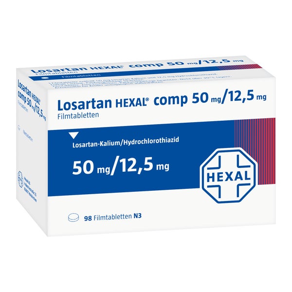 LOSARTAN HEXAL comp 50mg/12,5mg Filmtabletten 28 St