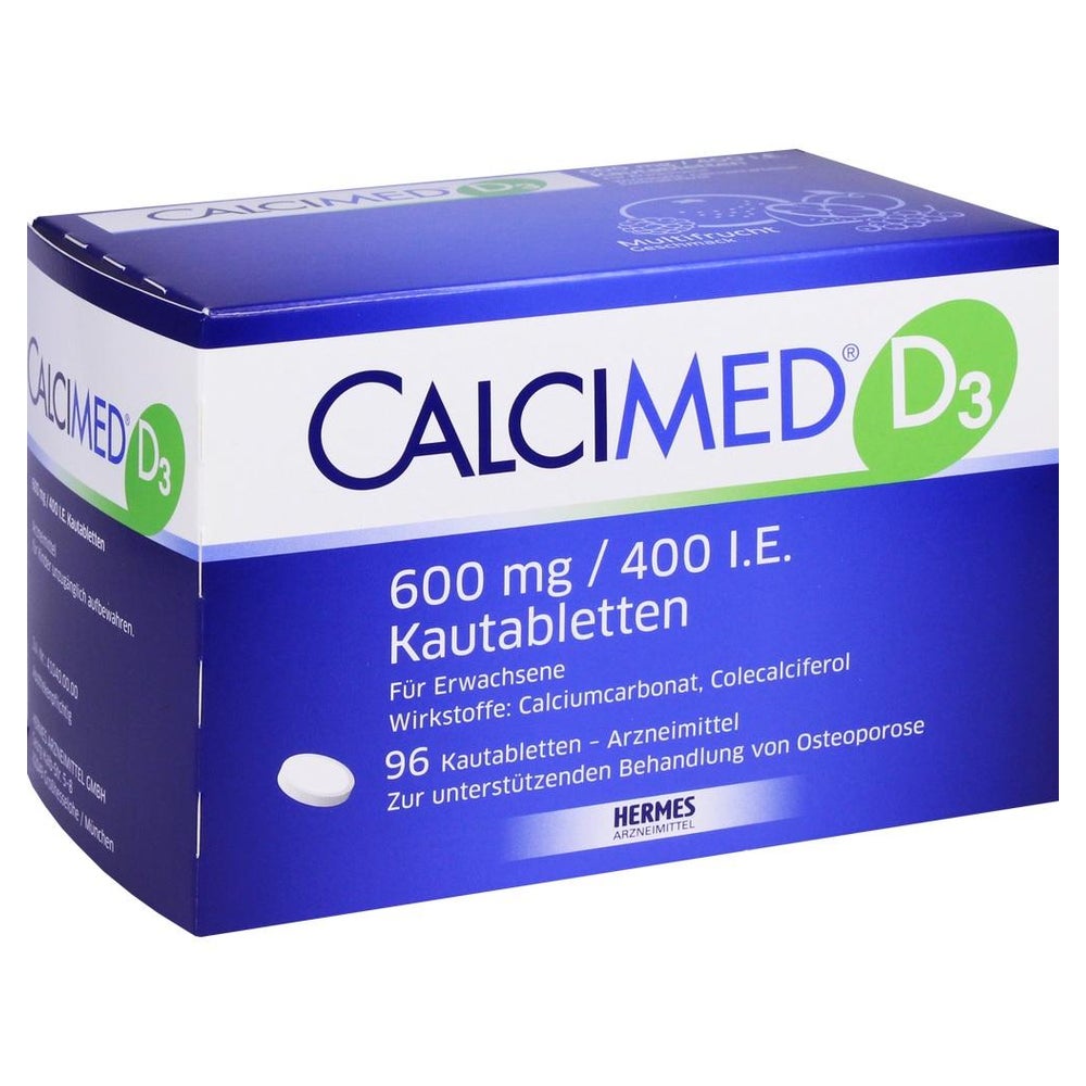 Calcimed D3 600 mg/400 I.E. Kautabletten 96 St