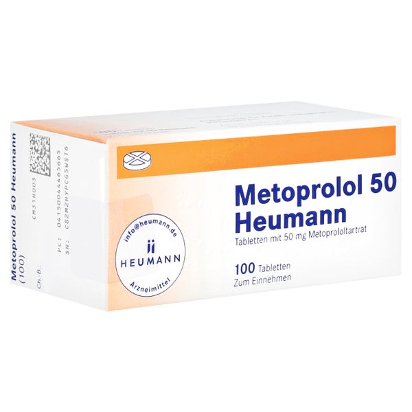 Metoprolol 50 Heumann Tabletten 100 St
