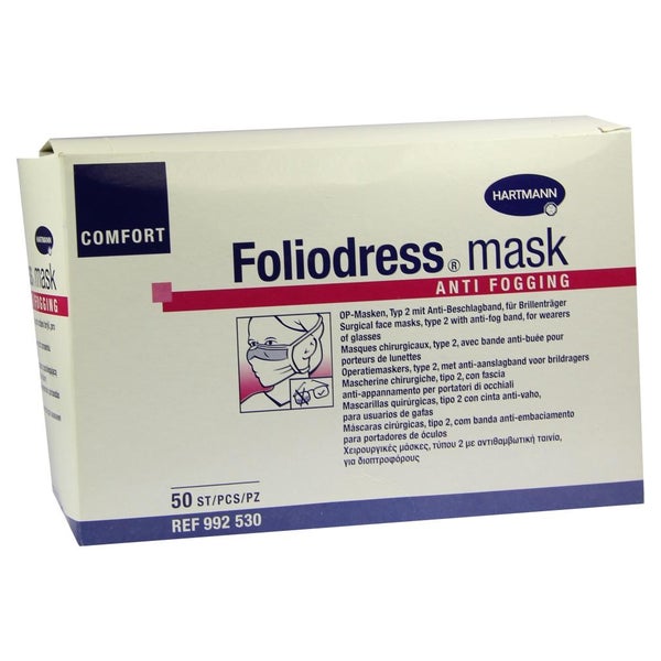 Foliodress mask Comf.anti fogging Typ II 50 St