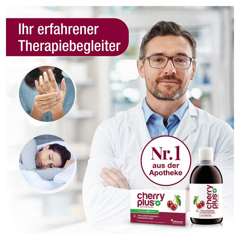 Cherry PLUS US-Montmorency-Sauerkirsch-Konzentrat 3X500 ml