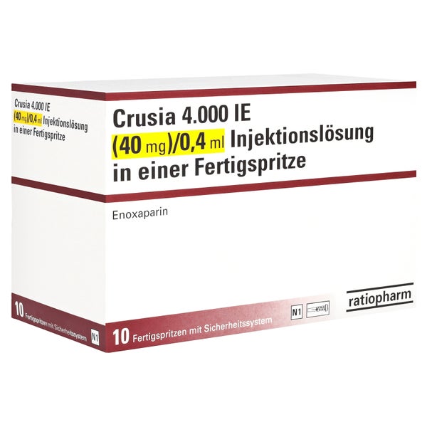 CRUSIA 4.000 I.E. 40 mg/0,4 ml ILO F.Sp.+Sich-Sys. 10 St
