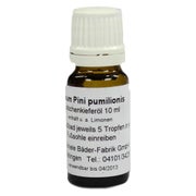 Oleum PINI Pumilionis Hautvorweich Öl 10 ml