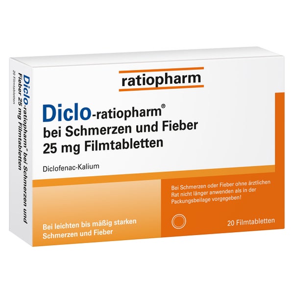 Diclo-ratiopharm 25 mg Filmtabletten 20 St