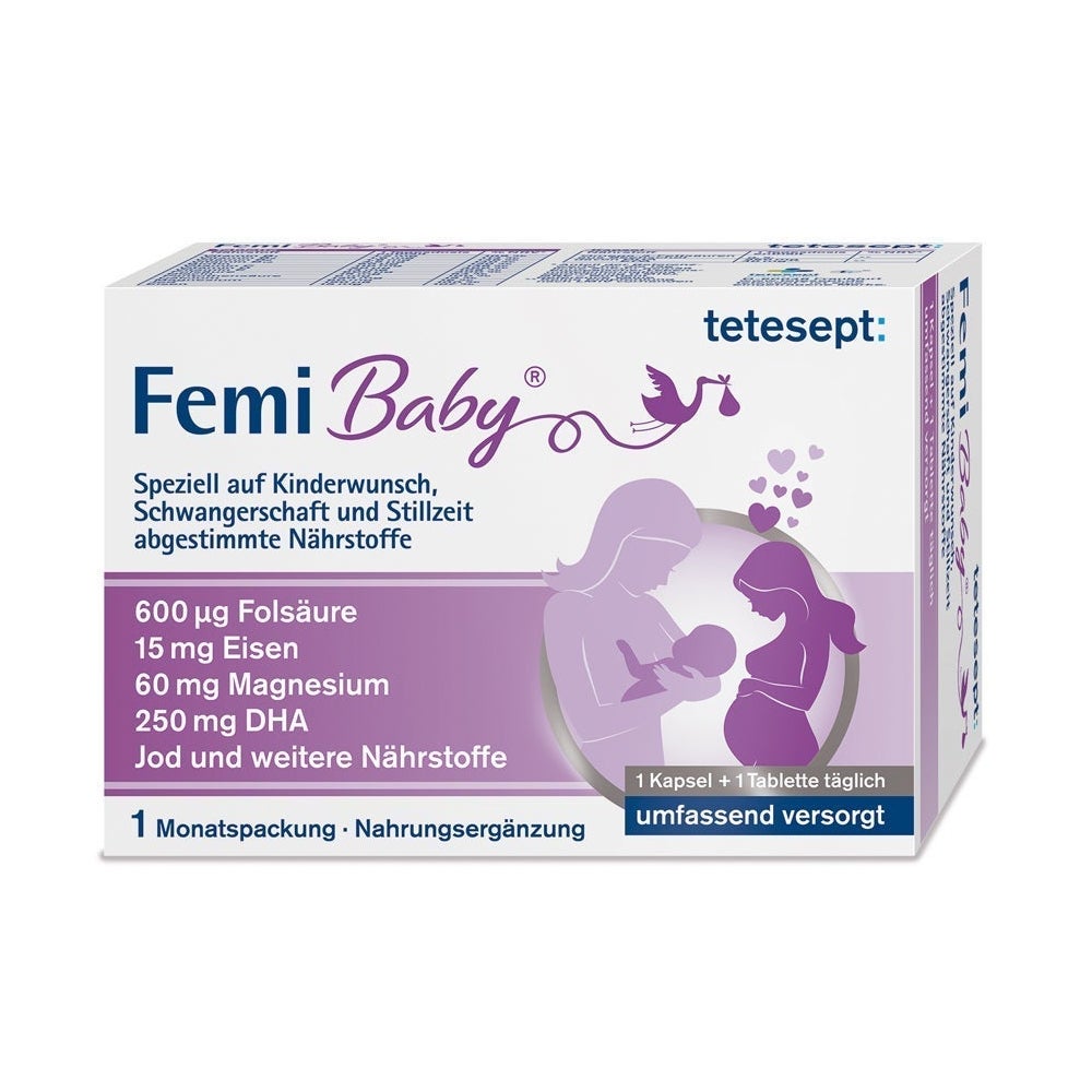 tetesept Femi Baby | Für Mutter & Baby | Monatspackung 2X30 St