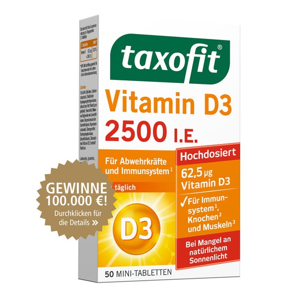 Taxofit Vitamin D3 2500 I.E. Tabletten 50 St