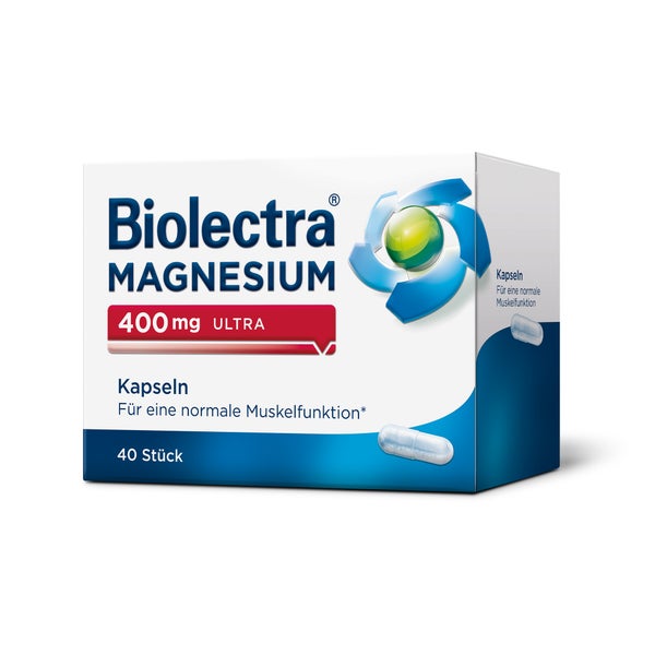 Biolectra MAGNESIUM 400 mg ultra Kapseln 40 St