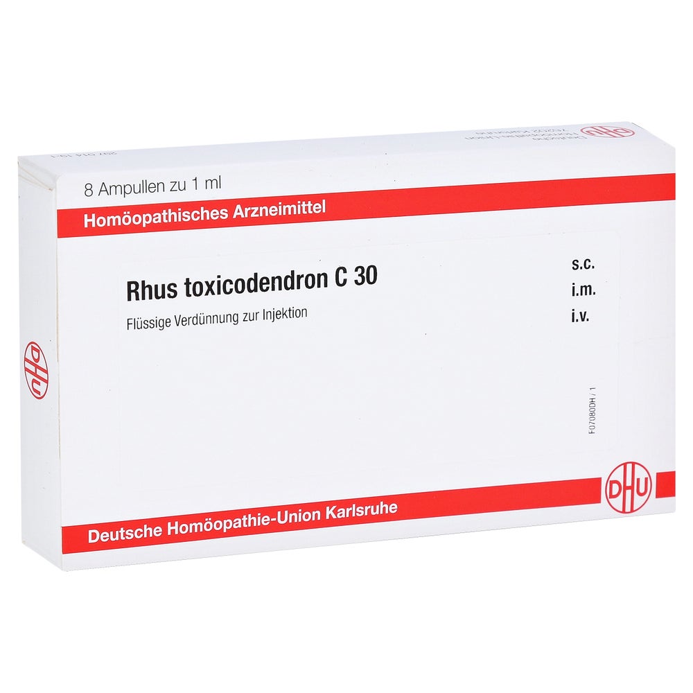 RHUS Toxicodendron C 30 Ampullen 8X1 ml