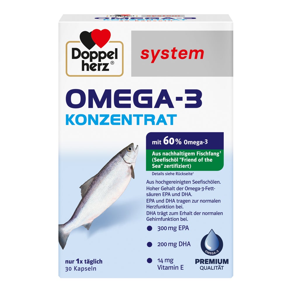 Doppelherz system Omega-3 Konzentrat 30 St
