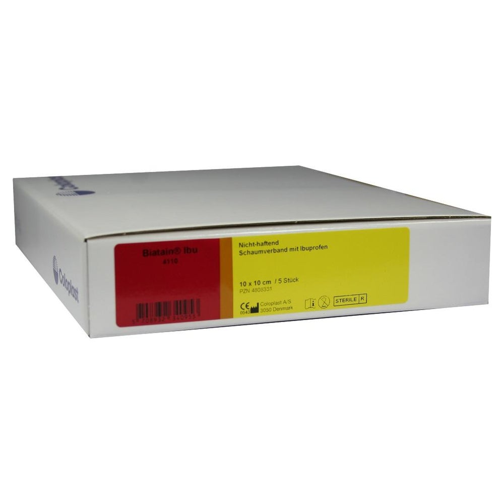 Biatain Ibu Schaumverband 10x10 cm nicht 5 St
