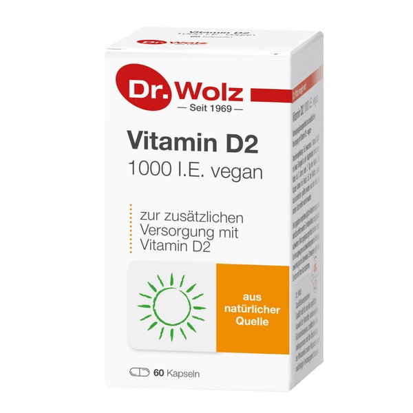 Vitamin D2 1000 I.E. vegan Kapseln 60 St