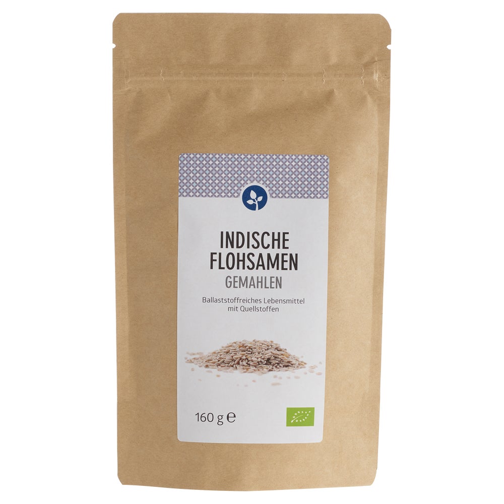 Flohsamen Indisch Gemahlen Bio Pulver 160 g