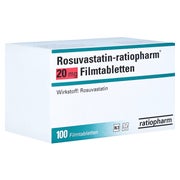 ROSUVASTATIN-ratiopharm 20 mg Filmtabletten 100 St