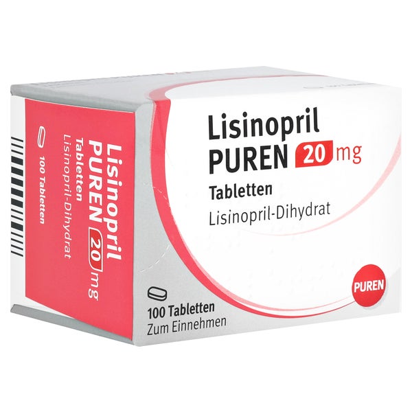Lisinopril Puren 20 mg Tabletten 100 St