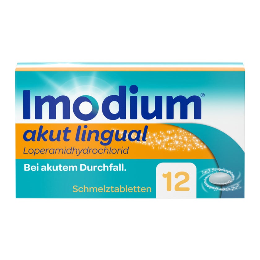 Imodium akut lingual Schmelztabletten bei akutem Durchfall 12 St