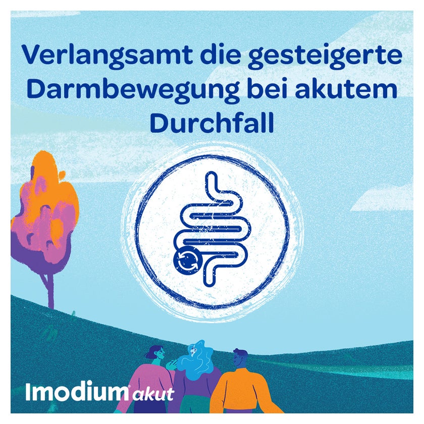 Imodium akut lingual Schmelztabletten bei akutem Durchfall 12 St
