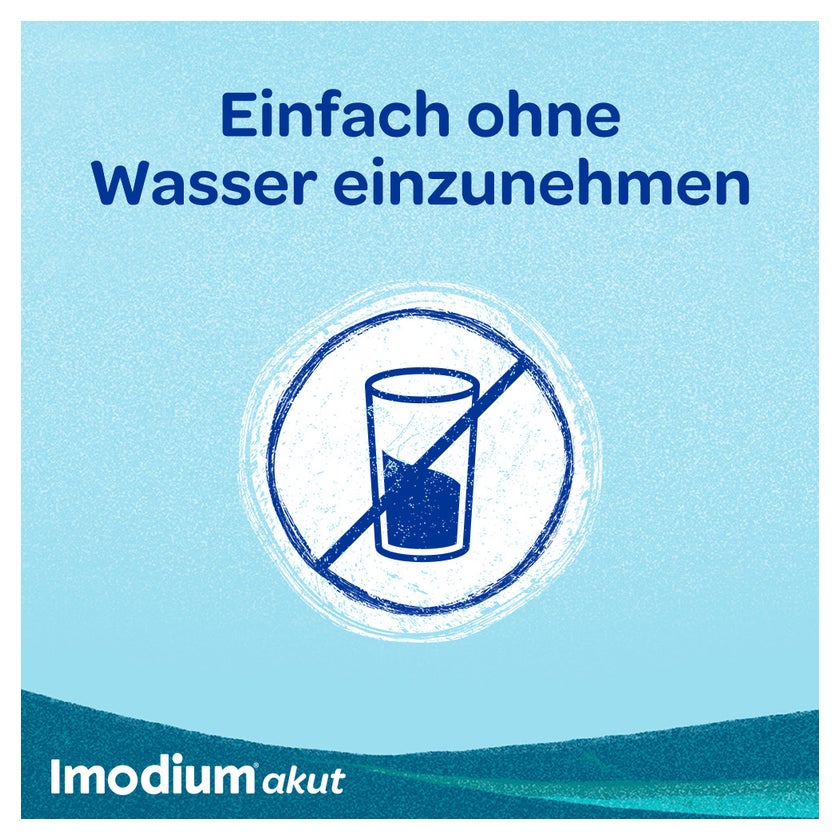 Imodium akut lingual Schmelztabletten bei akutem Durchfall 12 St