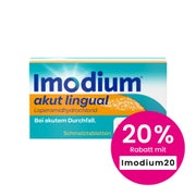 Produktabbildung: Imodium akut lingual Schmelztabletten bei akutem Durchfall 12 St