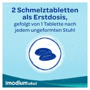 Imodium akut lingual Schmelztabletten bei akutem Durchfall 12 St