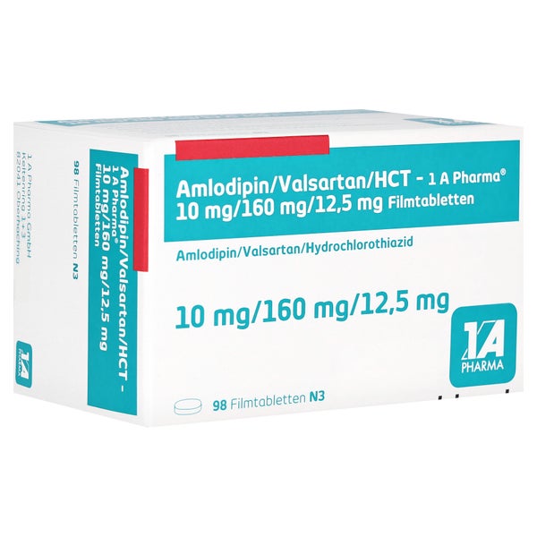 AMLODIPIN/Valsartan/HCT-1A Pharm.10mg/160mg/12,5mg 98 St