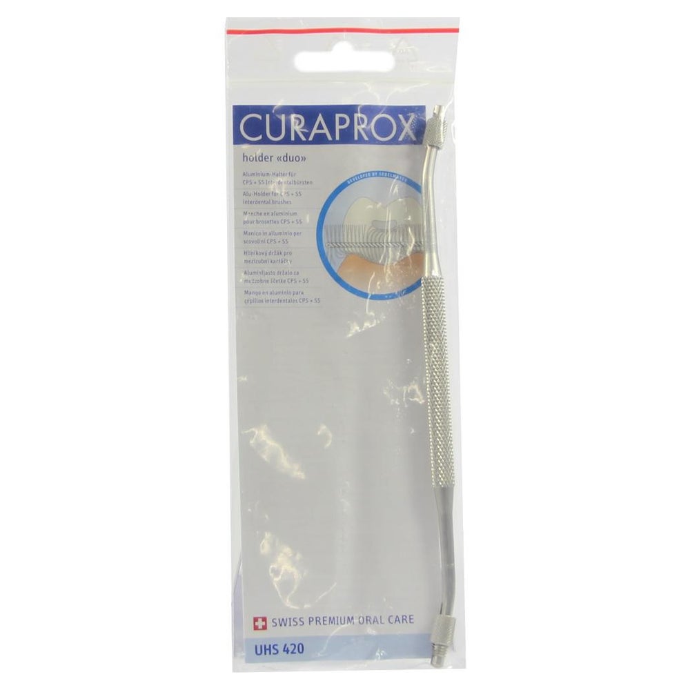 Curaprox UHS 420 duo Alu-Halter silber 1 St