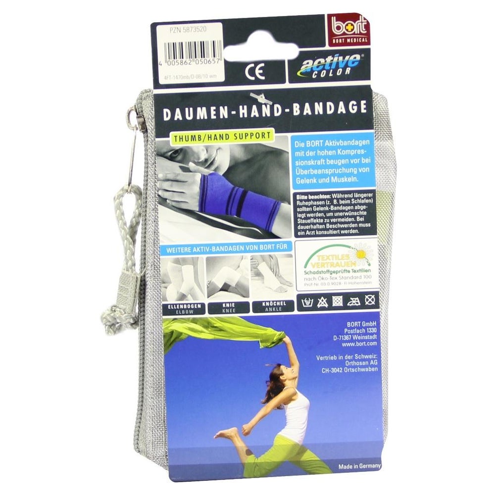 Bort ActiveColor® Daumen-Hand-Bandage Gr. M blau