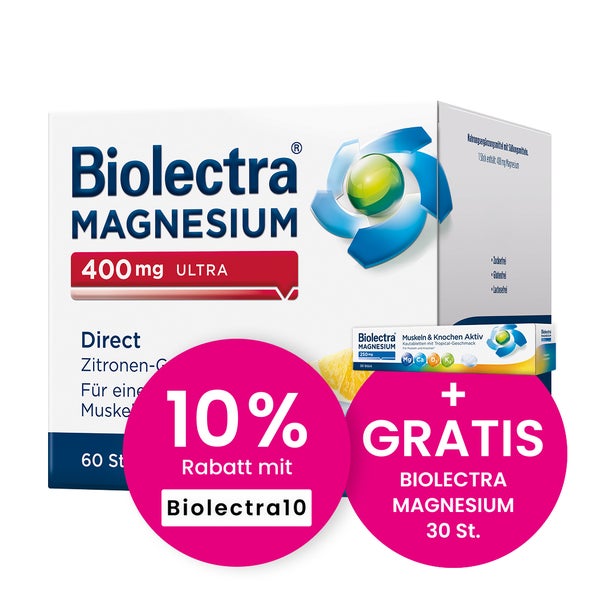 Biolectra MAGNESIUM 400 mg ultra Direct 60 St
