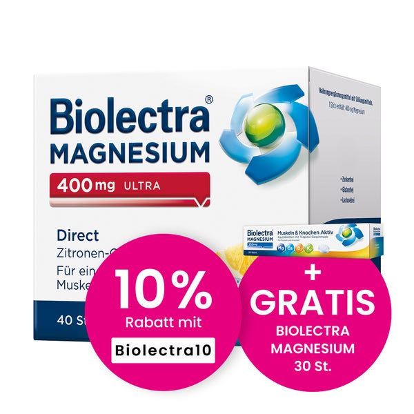 Biolectra MAGNESIUM 400 mg ultra Direct 40 St