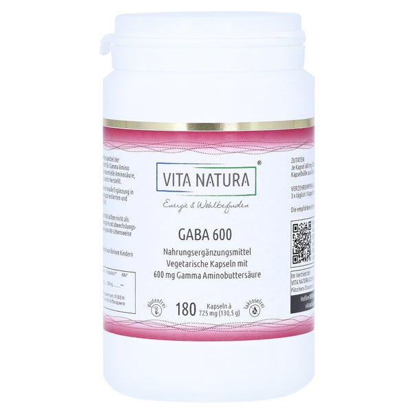 GABA Gamma Amino-buttersäure 600 mg Vegi 180 St