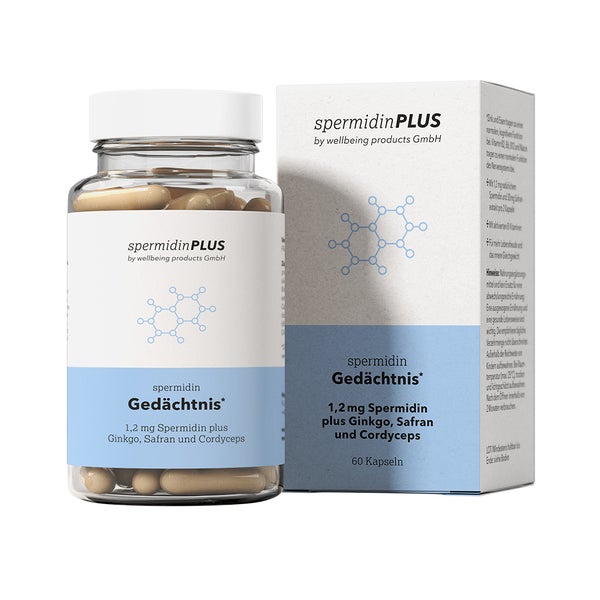 SpermidinPLUS Gedächtnis|Spezialformel mit B-Vitamin & Zink 60 St