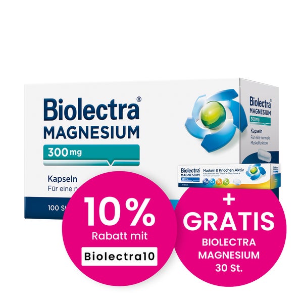 Biolectra Magnesium 300 mg Kapseln 100 St