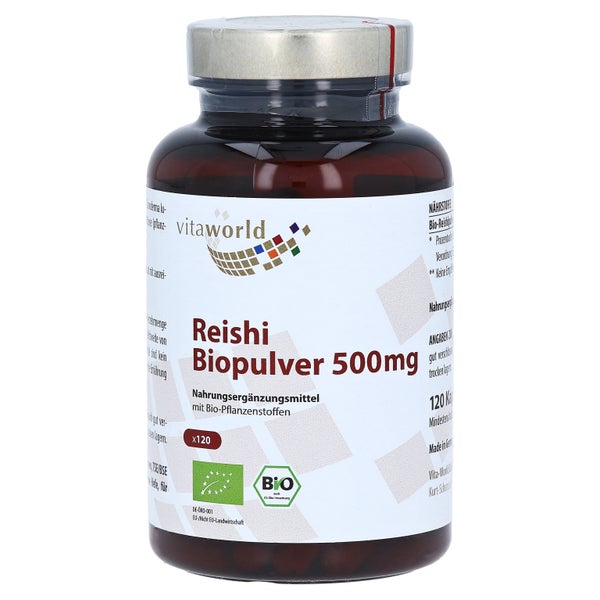 Reishi Biopulver 500 mg Kapseln 120 St