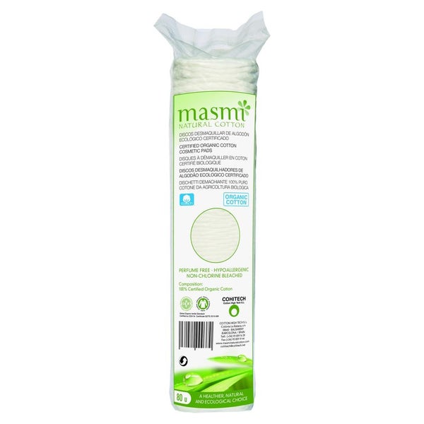 BIO Kosmetikpads 100% Bio-Baumwolle MASM 80 St