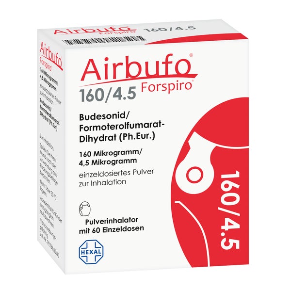 AIRBUFO Forspiro 160 µg/4,5 µg/Dosis 3x60 ED 3 St