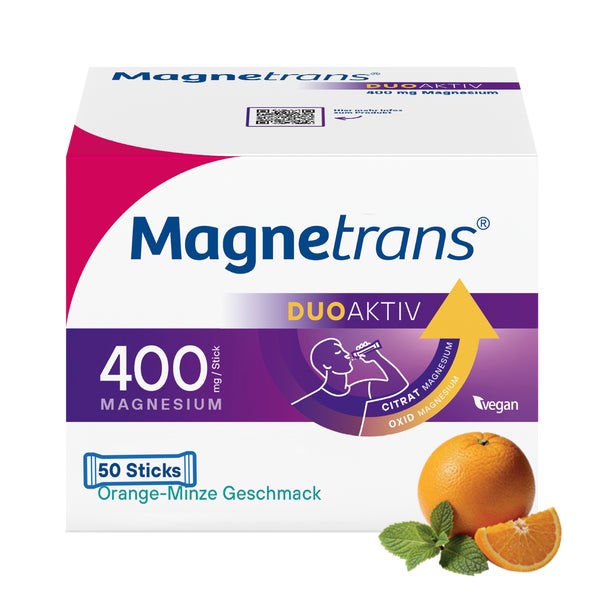 Magnetrans duo-aktiv 400mg Magnesium Direktgranulat-Sticks 50 St