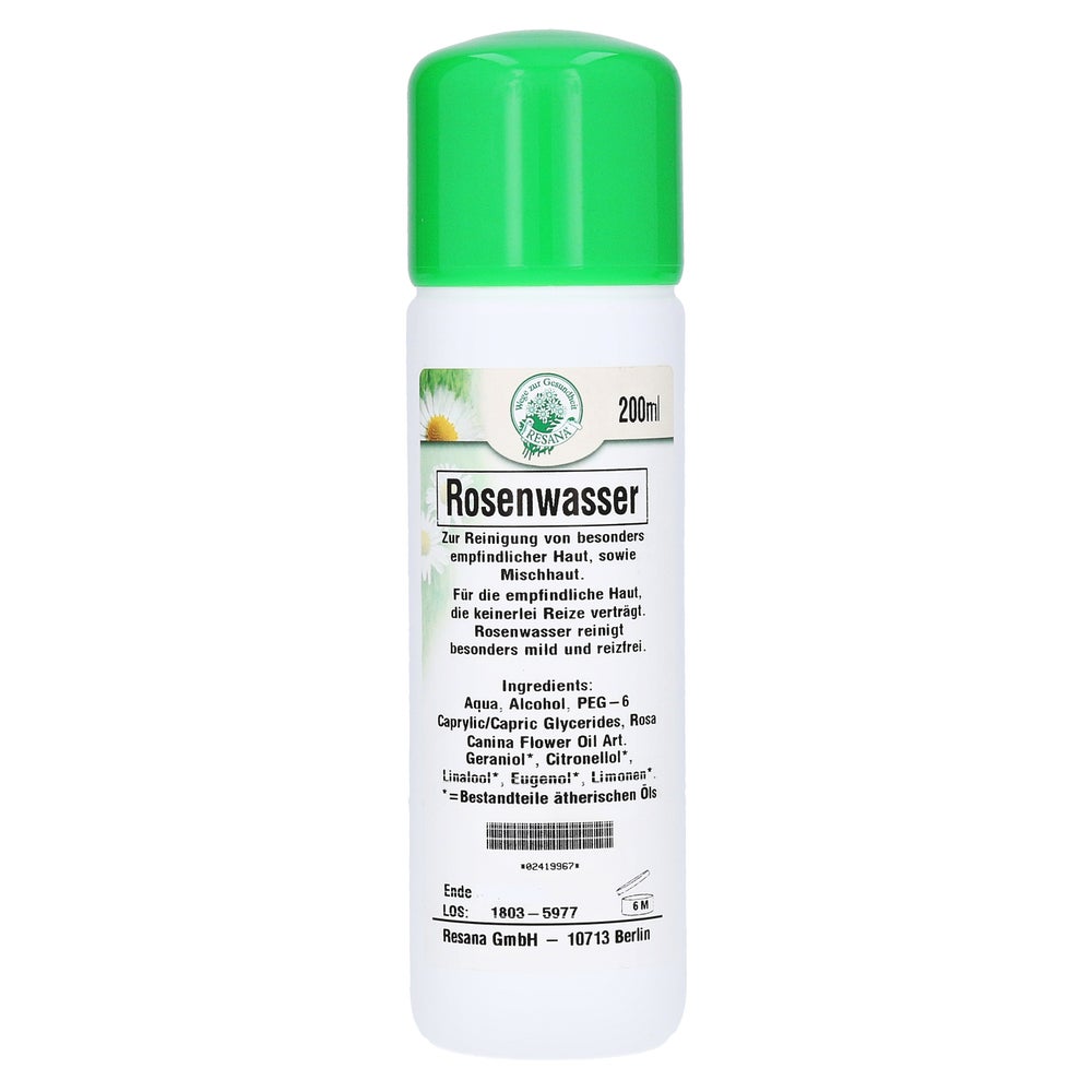 Naturkosmetik F.empf.haut Rosenwasser 200 ml