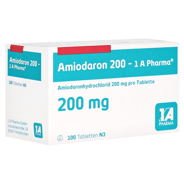 Amiodaron 200-1a Pharma Tabletten 100 St