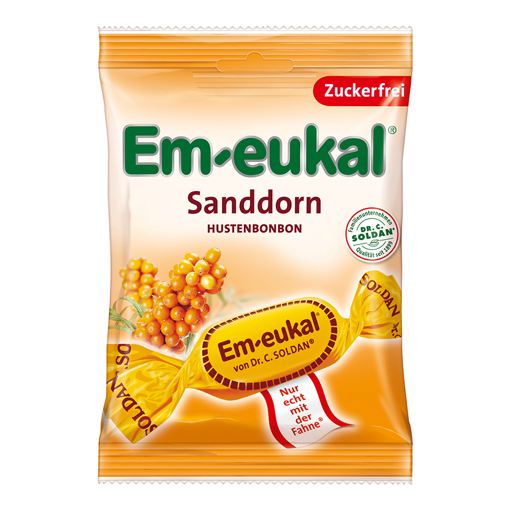 EM Eukal Bonbons Sanddorn zuckerfrei 75 g
