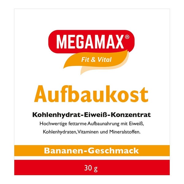 MEGAMAX® Aufbaukost Banane 30 g