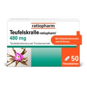 Produktabbildung: Teufelskralle-ratiopharm 480 mg Filmtabletten 50 St