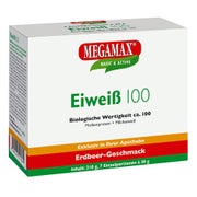 MEGAMAX Eiweiß 100 ERDBEERE 7X30 g