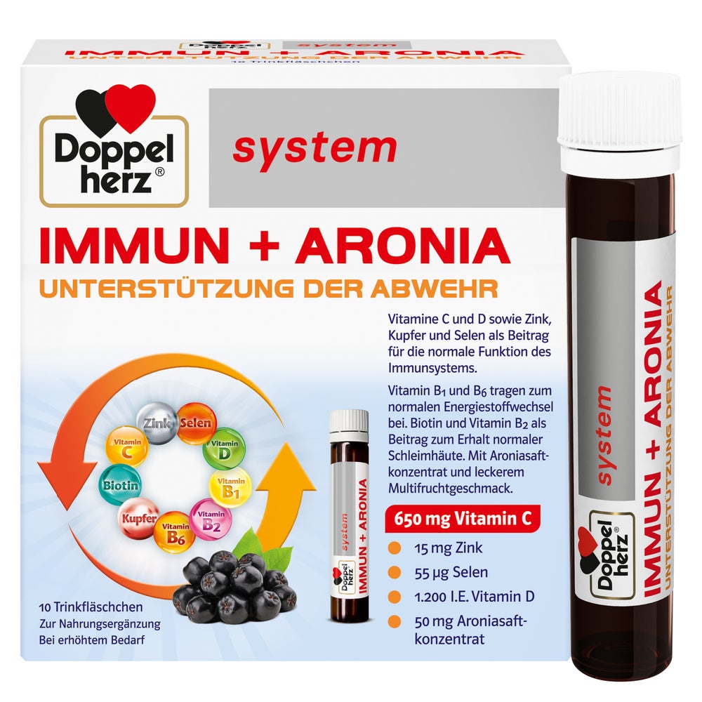 Doppelherz system Immun + Aronia Unterstützung der Abwehr 10 St