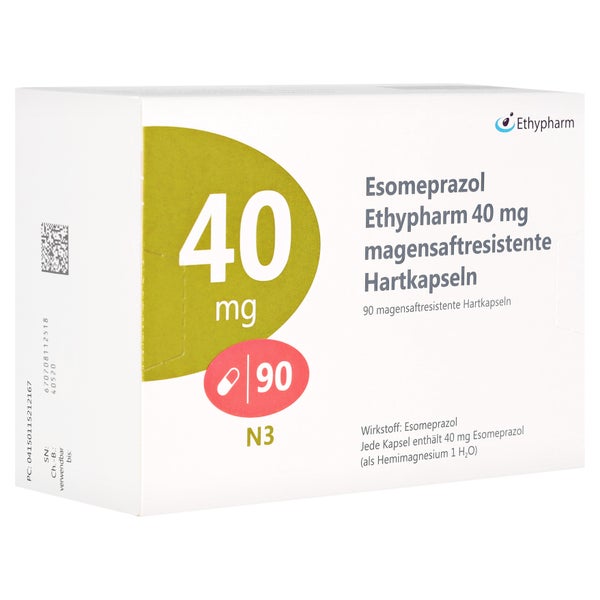 ESOMEPRAZOL Ethypharm 40 mg 90 St