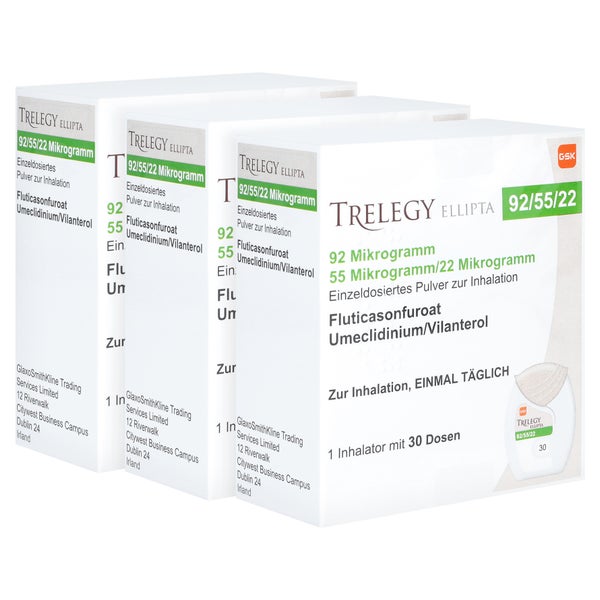 TRELEGY Ellipta 92 µg/55 µg/22 µg 3 St