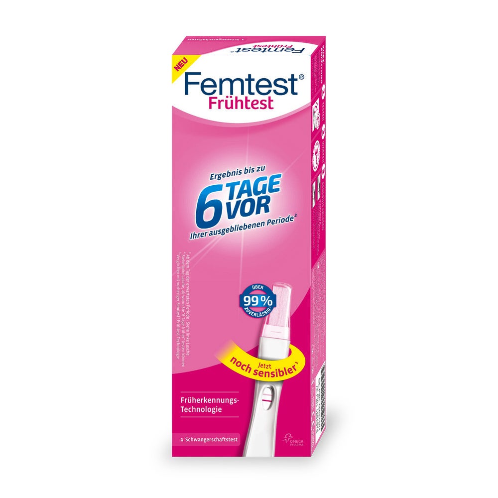 Femtest Frühtest 6 Tage vor 1 St