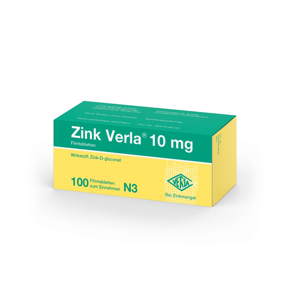 ZINK Verla 10 mg Filmtabletten 100 St