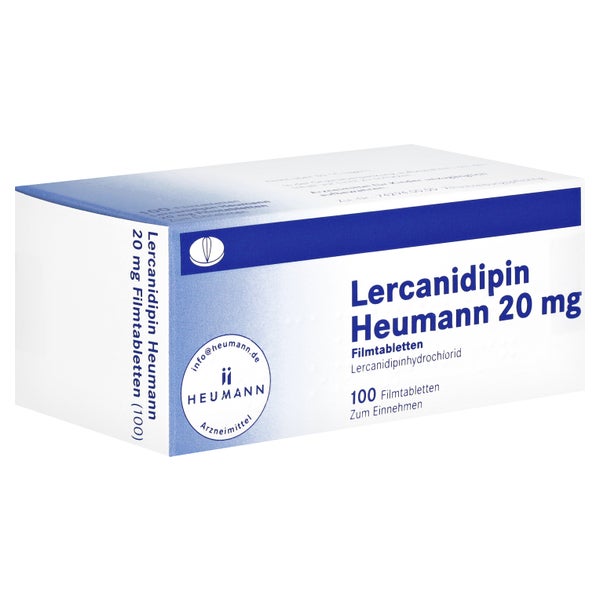 LERCANIDIPIN Heumann 20 mg Filmtabletten 100 St